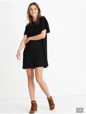 Madewell Flutter Short Sleeve  Dress